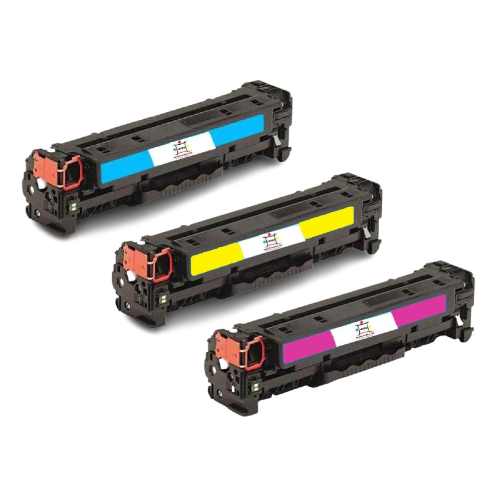 Ampuproducts Compatible Toner Cartridge Replacement For HP CE741A, CE742A, CE743A (307A) Cyan, Magenta, Yellow (3-Pack)