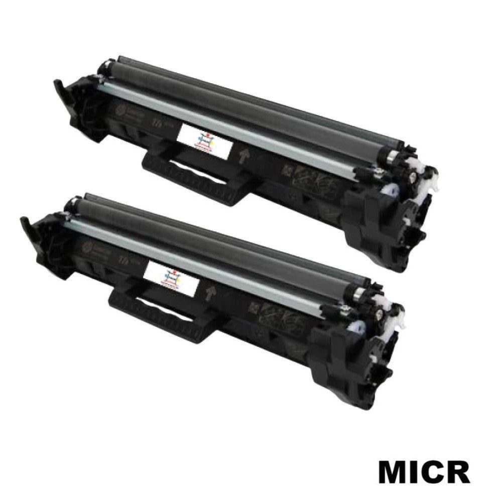 Ampuproducts Compatible Toner Cartridge Replacement for HP CF217A (17A) Black (1.6K YLD) W/MICR (2-Pack)
