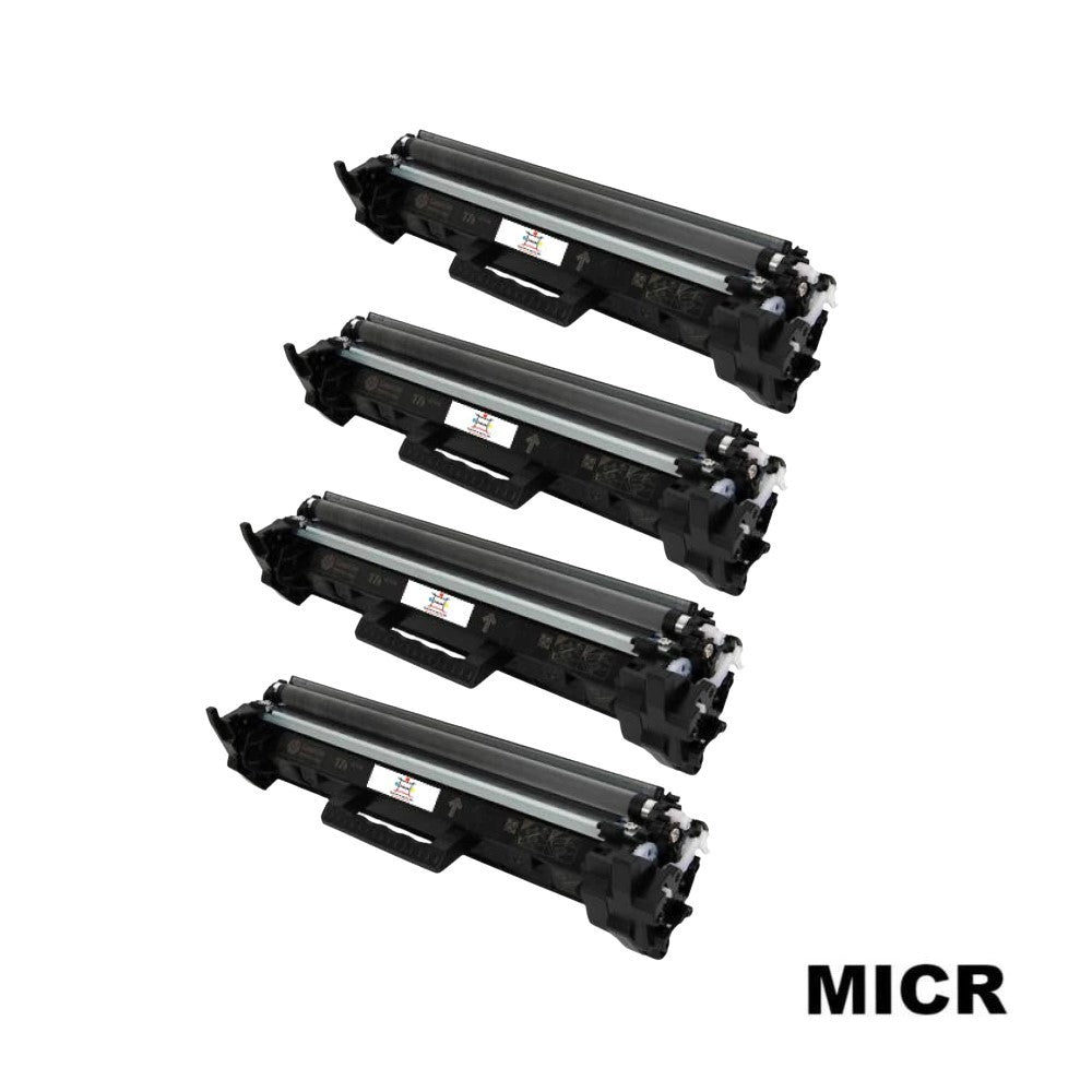 Ampuproducts Compatible Toner Cartridge Replacement for HP CF217A (17A) Black (1.6K YLD) W/MICR (4-Pack)