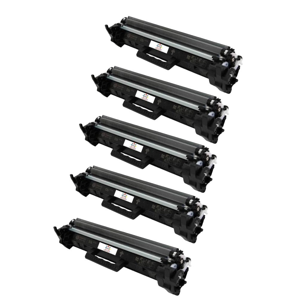 Ampuproducts Compatible Toner Cartridge Replacement for HP CF217A (17A) Black (1.6K YLD) 5-Pack