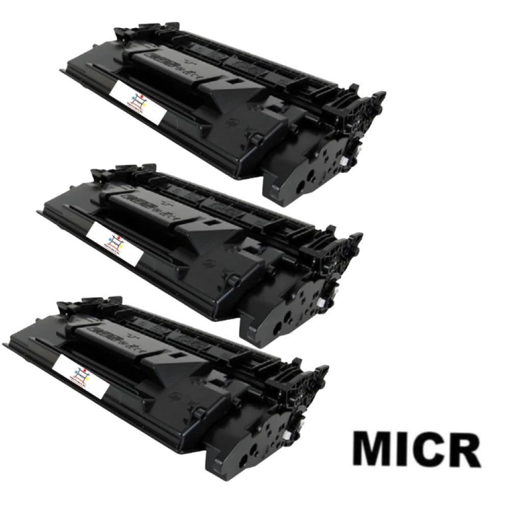 Ampuproducts Compatible Toner Cartridge Replacement for HP CF226X (26X) High Yield Black (9K YLD) 3-Pack (W/Micr)