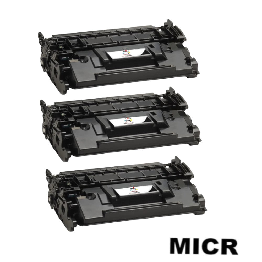 Ampuproducts Compatible Toner Cartridge Replacement For HP CF258A (58A) Black (3K YLD) 3-Pack (W/Micr)