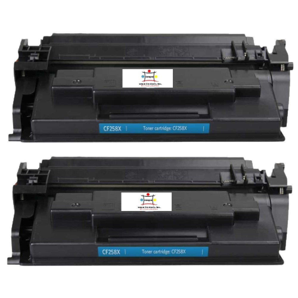 Ampuproducts Compatible Toner Cartridge Replacement for HP CF258X (58X) Black (10K) 2-Pack