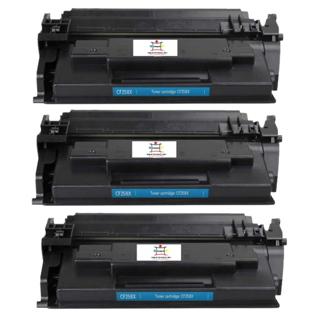 Ampuproducts Compatible Toner Cartridge Replacement For HP CF258X (COMPATIBLE) 3-Pack