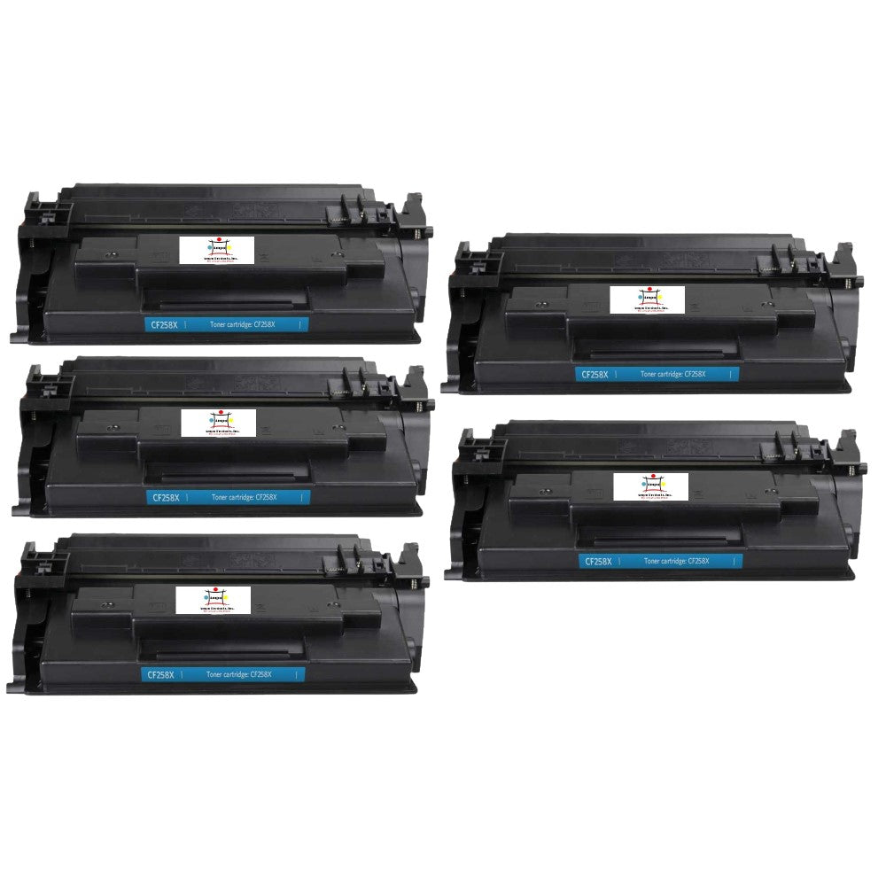 Ampuproducts Compatible Toner Cartridge Replacement For HP CF258X (COMPATIBLE) 5-Pack