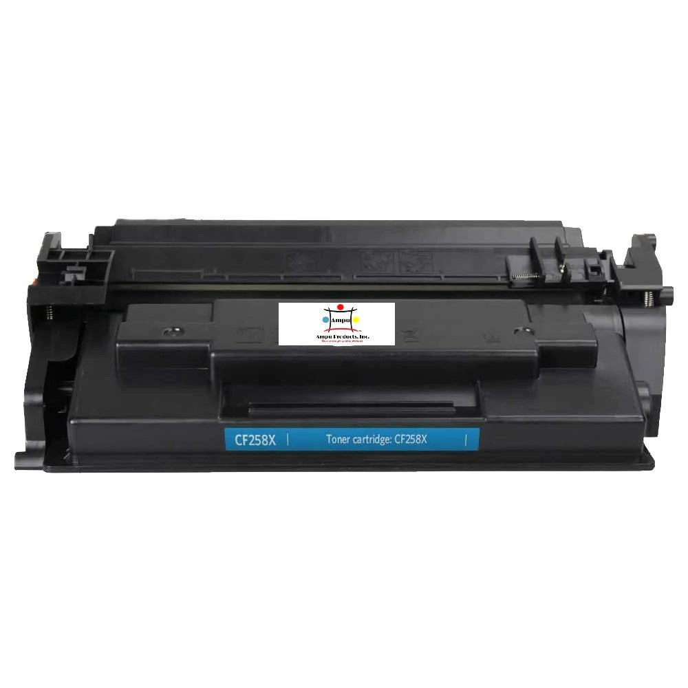 Ampuproducts Compatible Toner Cartridge Replacement for HP CF258X (58X) Black (10K) W/New Chip