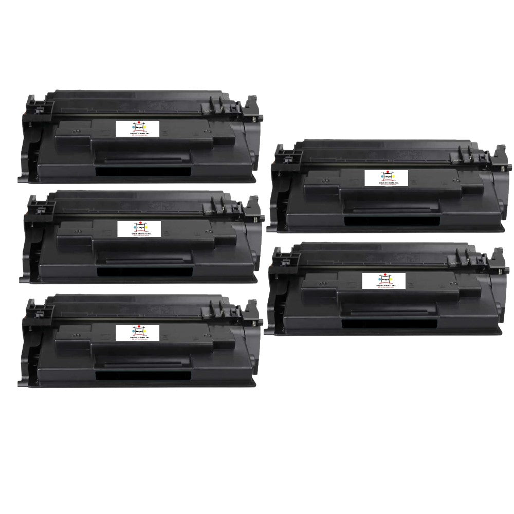 Ampuproducts Compatible Toner Cartridge Replacement for HP CF258XOJ (58X) High Yield Jumbo BK (15K) (Used OEM Chip) 5-Pack