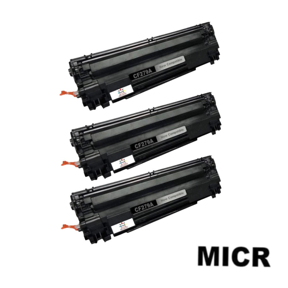 Ampuproducts Compatible Toner Cartridge Replacement for HP CF279A (79A) Black (1K YLD) 3-Pack (W/Micr)