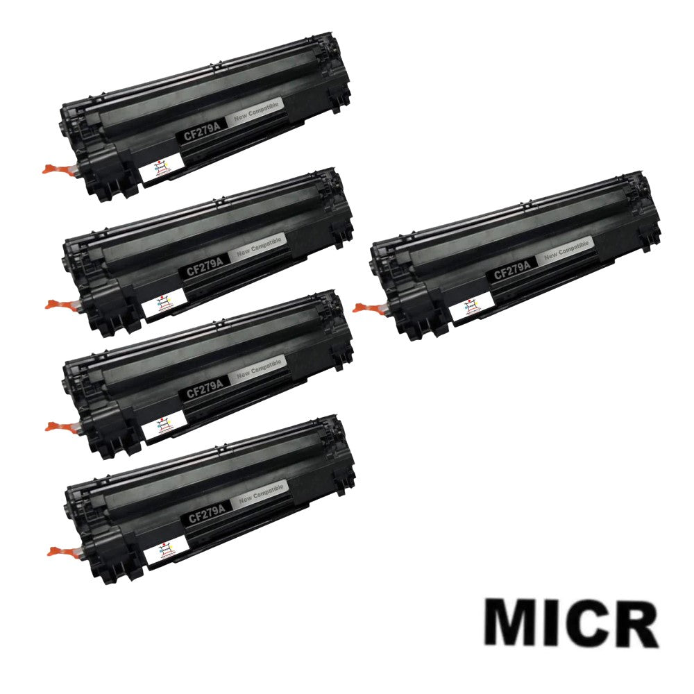 Ampuproducts Compatible Toner Cartridge Replacement for HP CF279A (79A) Black (1K YLD) 5-Pack (W/Micr)