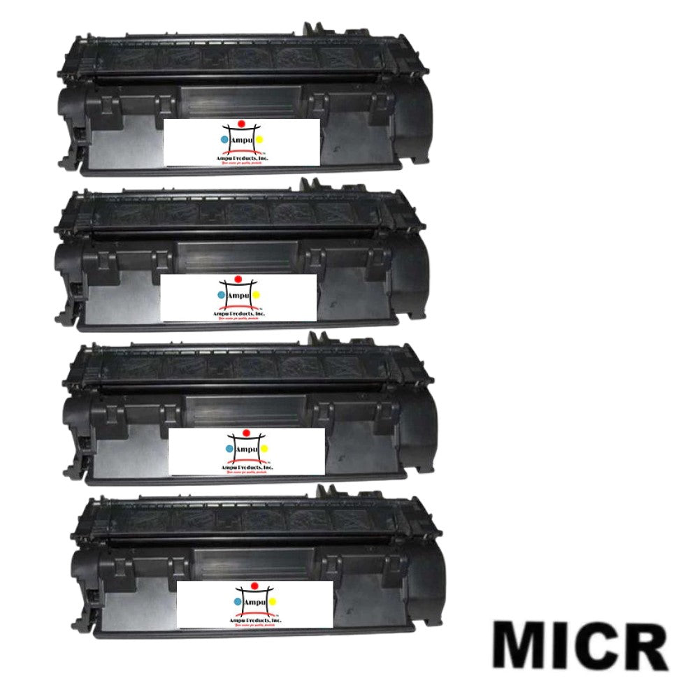 Ampuproducts Compatible Toner Cartridge Replacement for HP CF280A (80A) Black (2.5K YLD) 4-Pack (W/Micr)