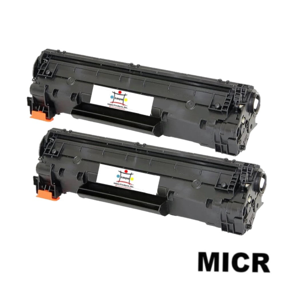Ampuproducts Compatible Toner Cartridge Replacement for HP CF283A (83A) Black (1.5K YLD) 2-Pack (W/Micr)