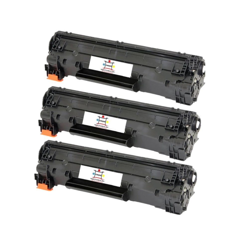 Ampuproducts Compatible Toner Cartridge Replacement for HP CF283A (83A) Black (2.5K YLD) 3-Pack (Jumbo)