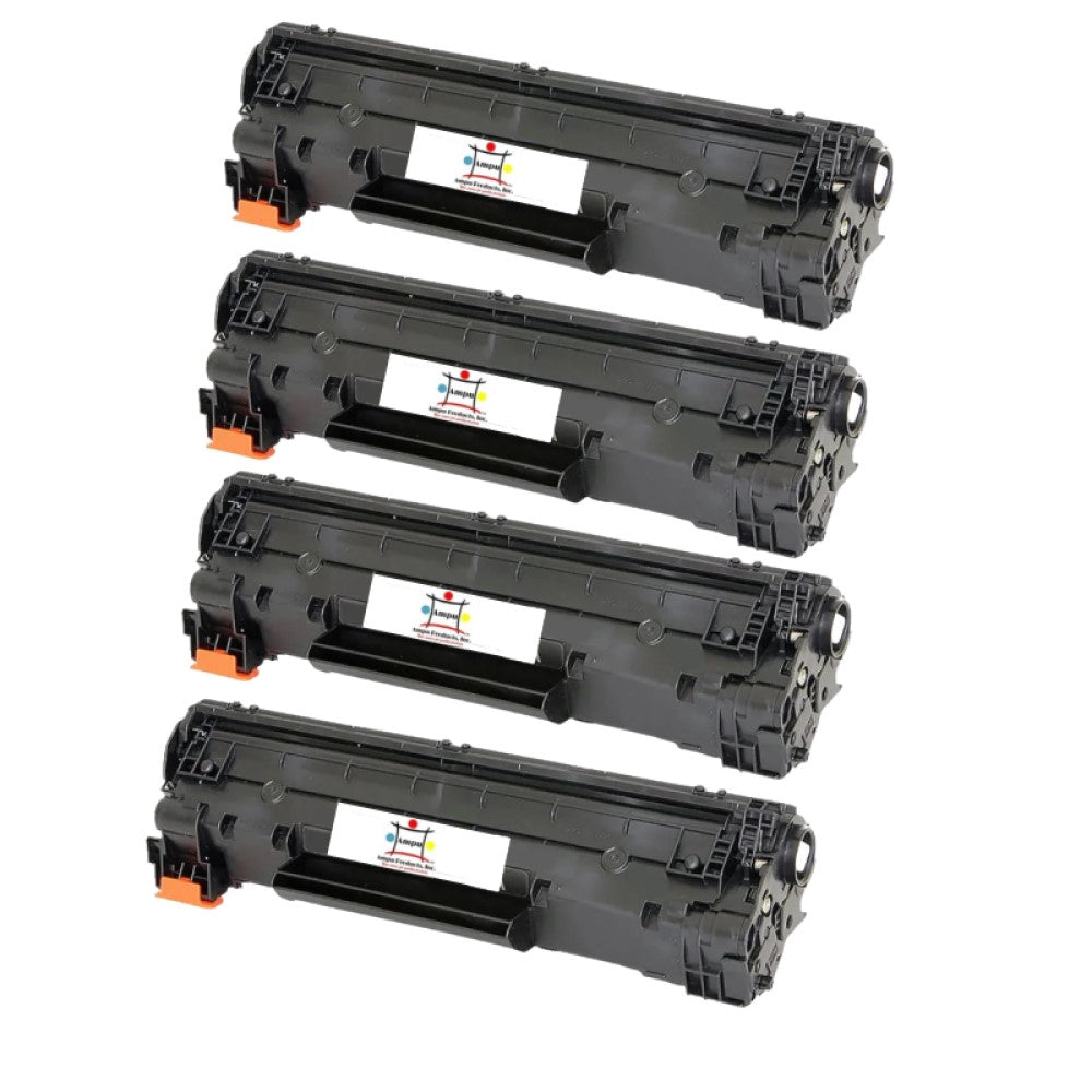 Ampuproducts Compatible Toner Cartridge Replacement For HP CF283A (83A) Black (1.5K YLD) 4-Pack