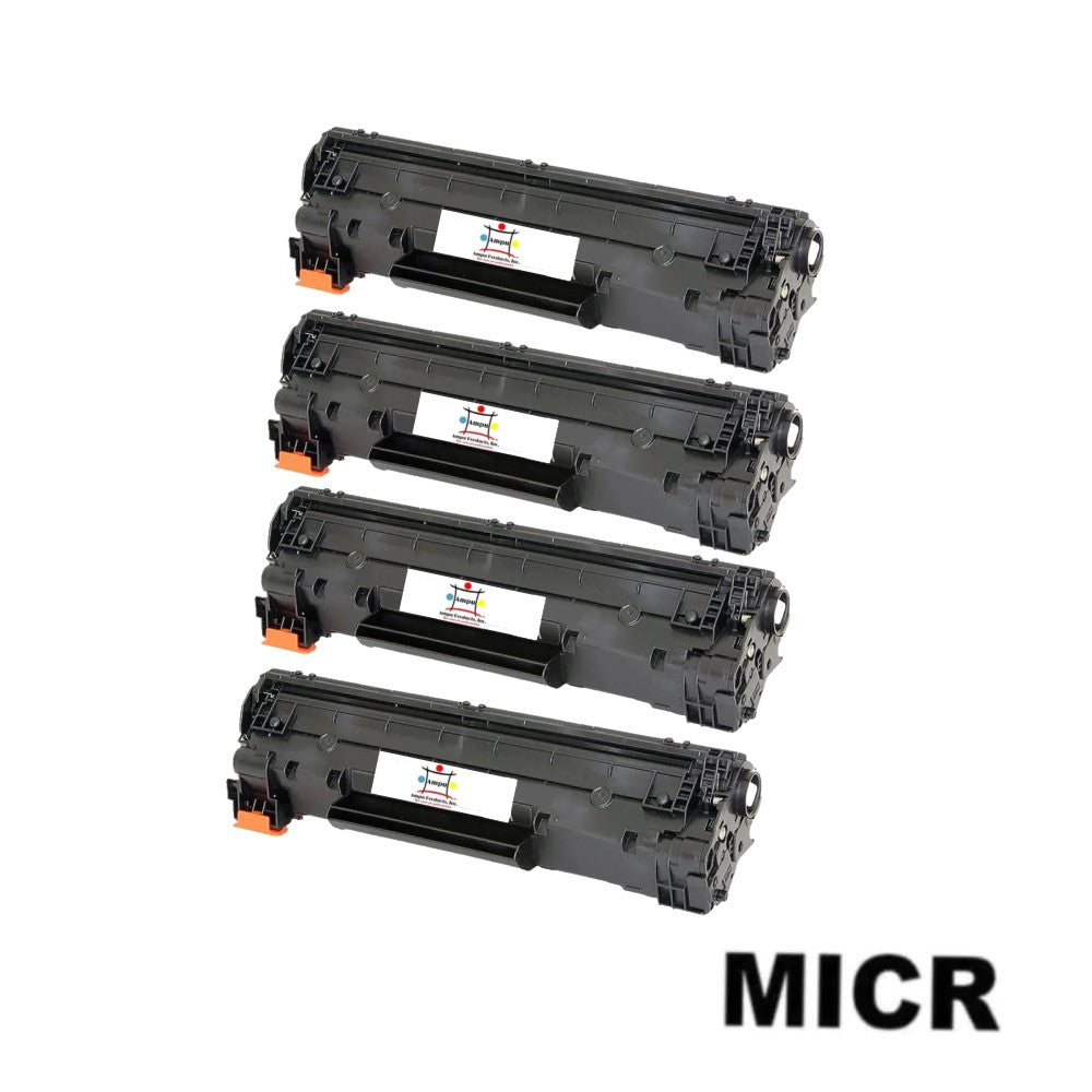 Ampuproducts Compatible Toner Cartridge Replacement for HP CF283A (83A) Black (1.5K YLD) 4-Pack (W/Micr)