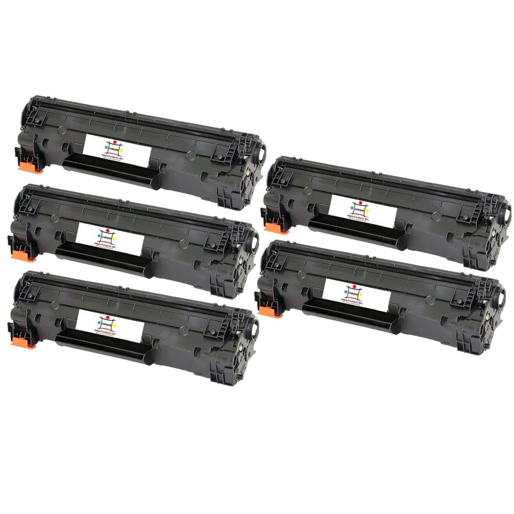 Ampuproducts Compatible Toner Cartridge Replacement For HP CF283A (83A) Black (1.5K YLD) 5-Pack