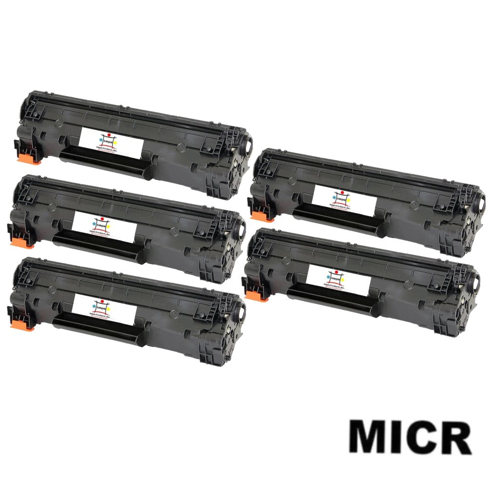 Ampuproducts Compatible Toner Cartridge Replacement for HP CF283A (83A) Black (1.5K YLD) 5-Pack (W/Micr)