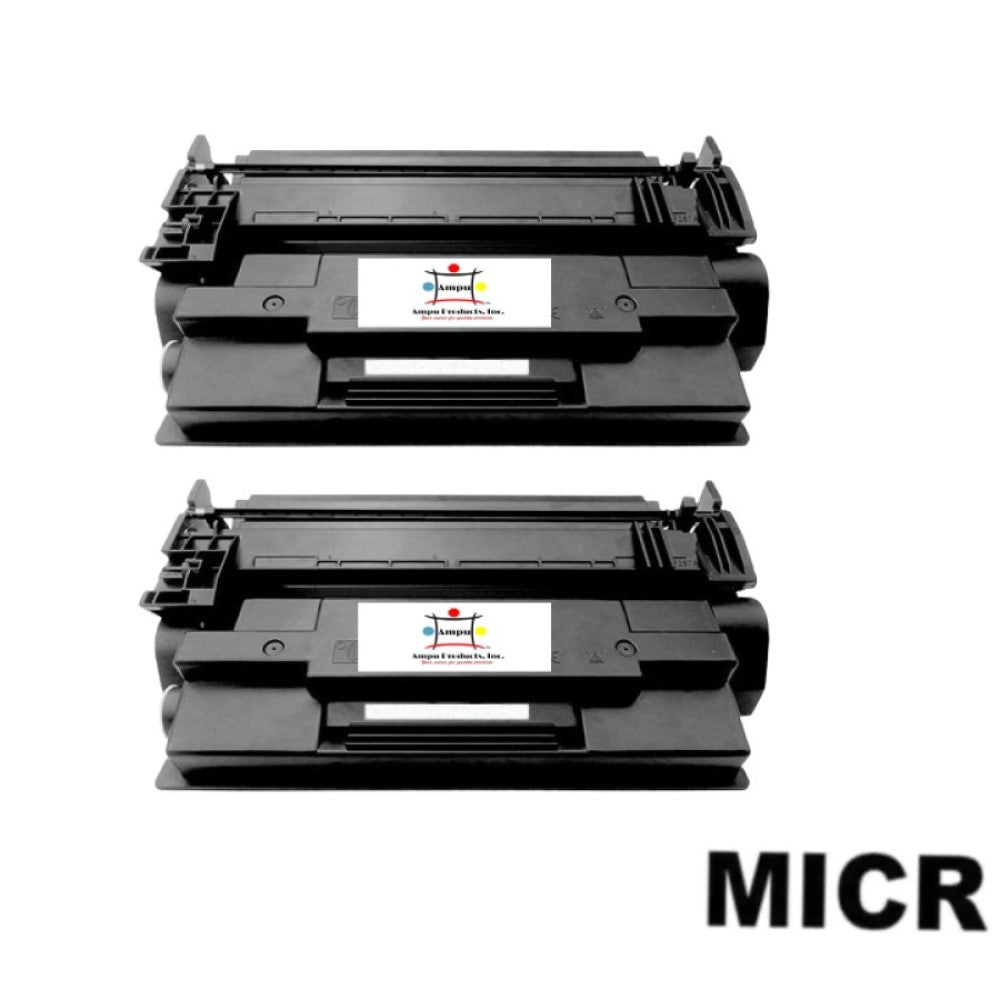 Ampuproducts Compatible Toner Cartridge Replacement for HP CF287A (87A) Black (9K YLD) 2-Pack (W/Micr)
