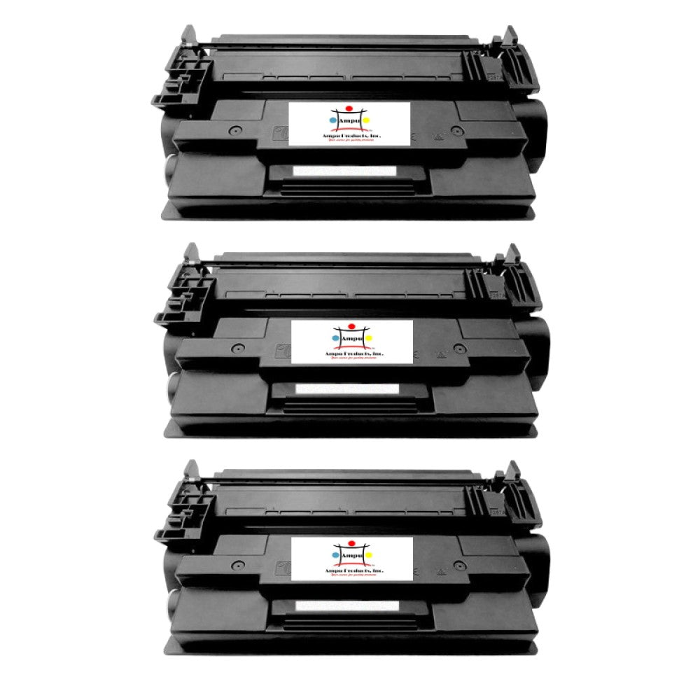 Ampuproducts Compatible Toner Cartridge Replacement For HP CF287A (87A) Black (9K YLD) 3-Pack