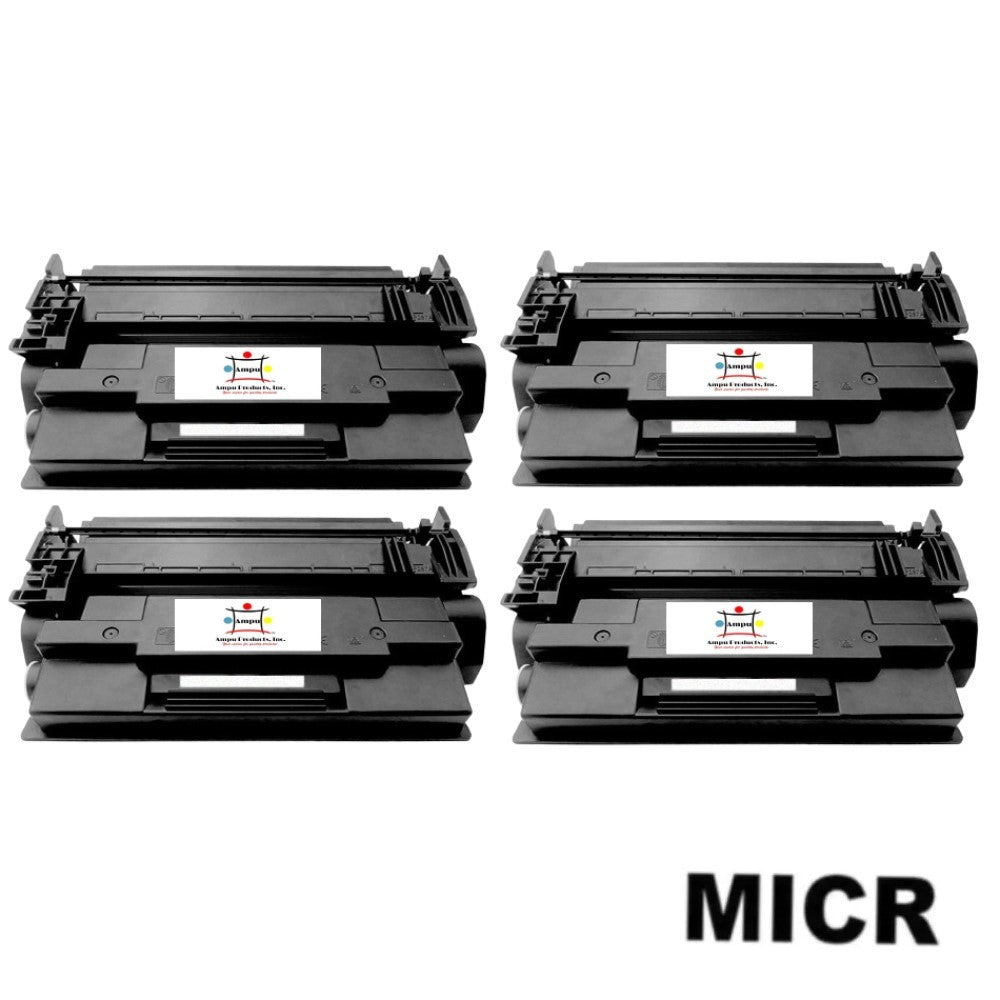 Ampuproducts Compatible Toner Cartridge Replacement For HP CF287A (87A) Black (9K YLD) 4-Pack (W/Micr)
