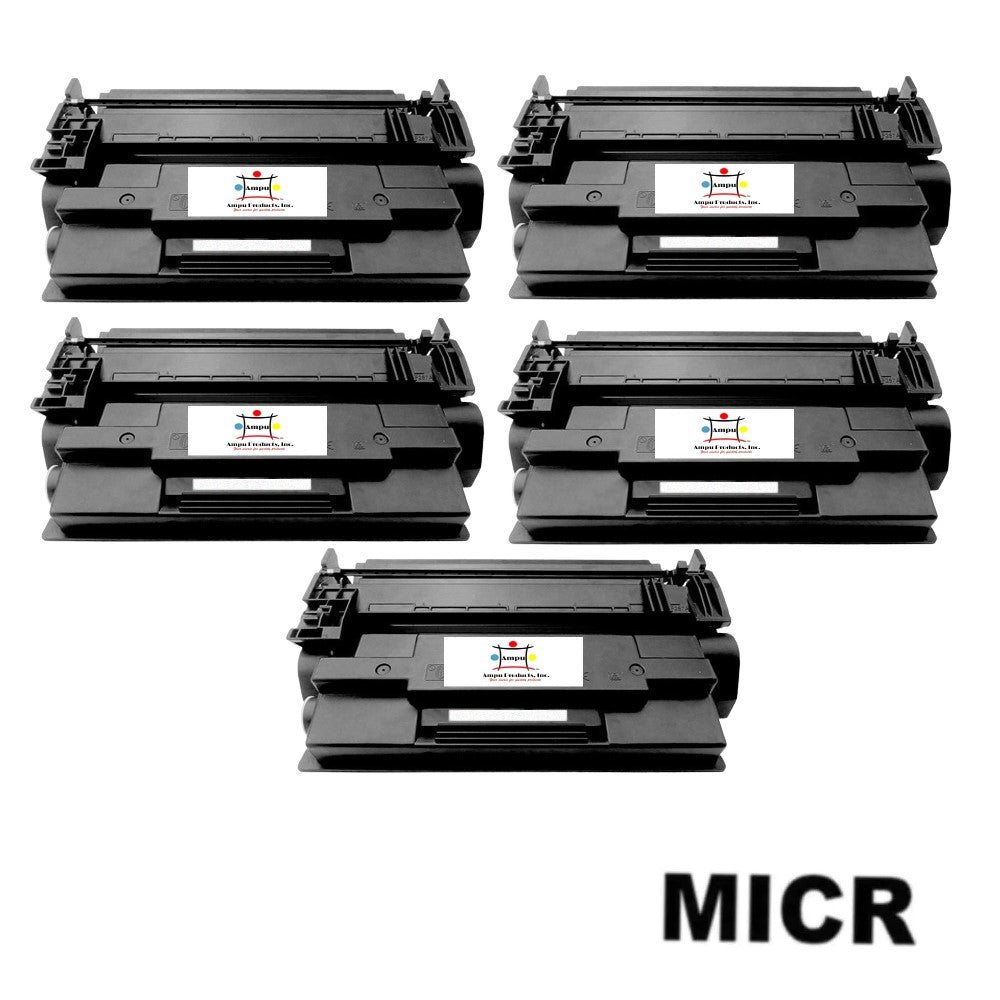 Ampuproducts Compatible Toner Cartridge Replacement for HP CF287A (87A) Black (9K YLD) 5-Pack (W/Micr)