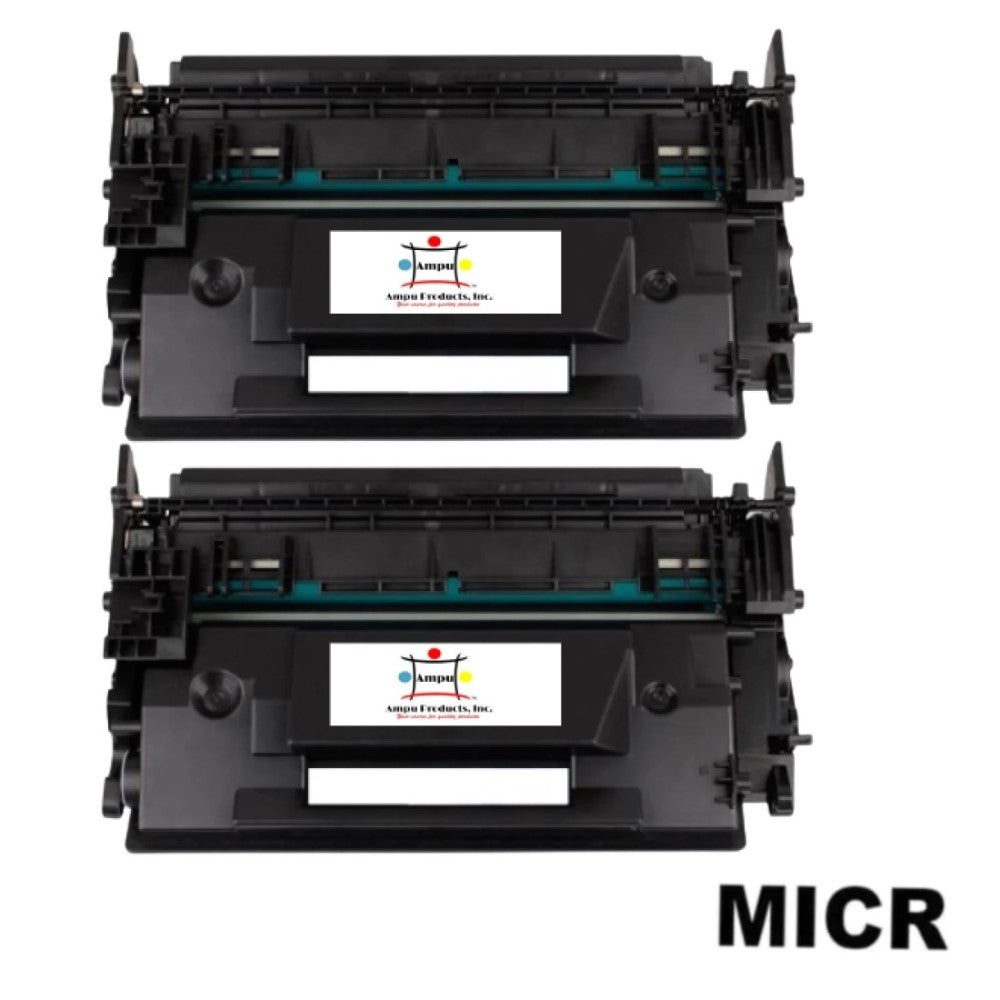 Ampuproducts Compatible Toner Cartridge Replacement For HP CF287X (87X) High Yield Black (18K YLD) 2-Pack (W/Micr)