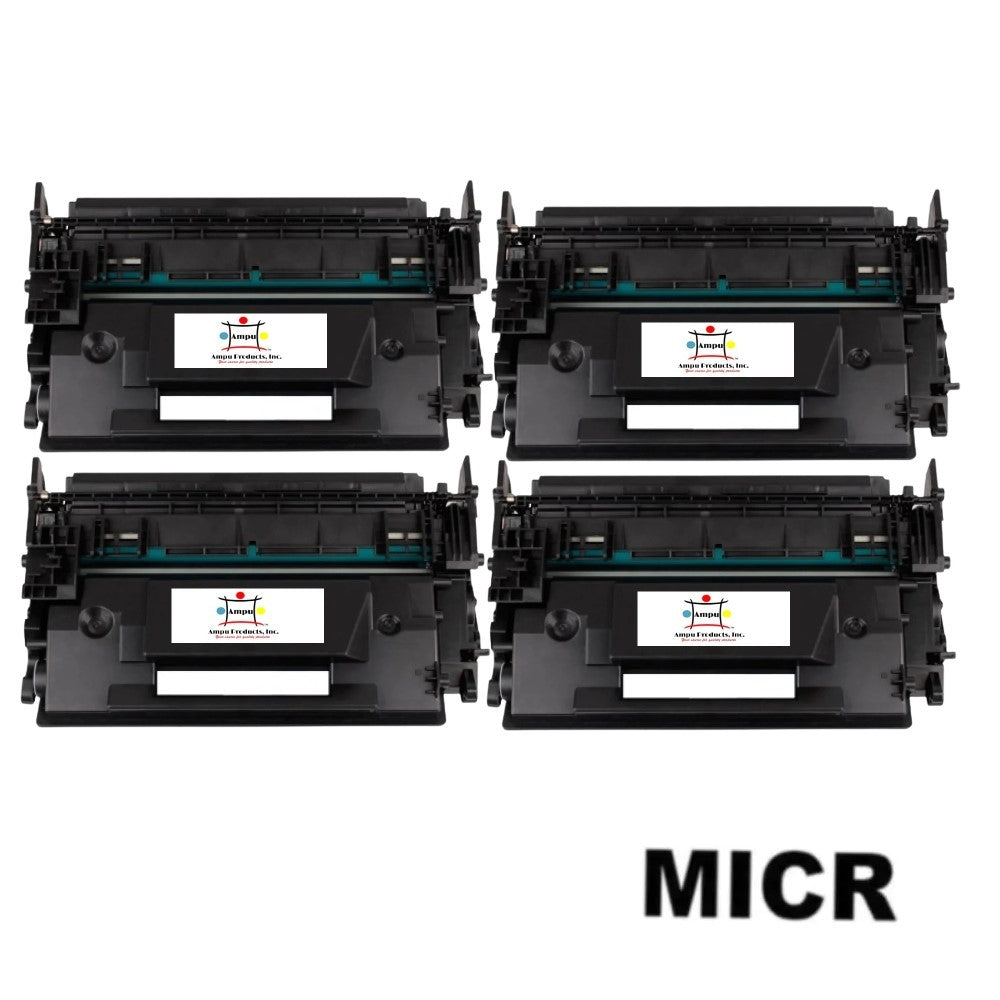 Ampuproducts Compatible Toner Cartridge Replacement For HP CF287X (87X) High Yield Black (18K YLD) 4-Pack (W/Micr)