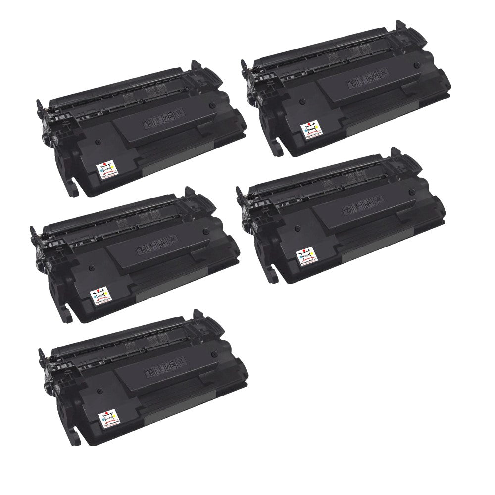 Ampuproducts Compatible Toner Cartridge Replacement for HP CF289A (89A) Black (5K YLD) 5-Pack (W/New Chip)