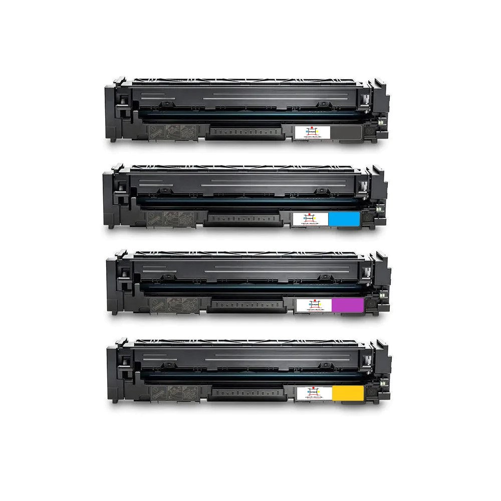 Ampuproducts Compatible Toner Cartridge Replacement For HP CF500X, CF501X, CF502X, CF503X (202X) High Yield Black, Cyan, Yellow, Magenta (3.2K YLD) 4-Pack