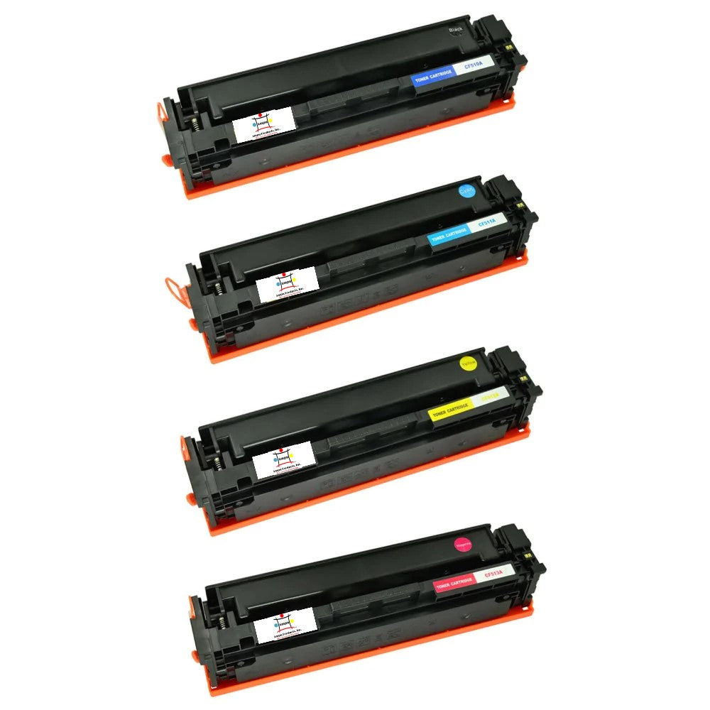 Ampuproducts Compatible Toner Cartridge Replacement For HP CF510A, CF512A, CF513A (202A) Black, Cyan, Yellow, Magenta (900 YLD) 4-Pack