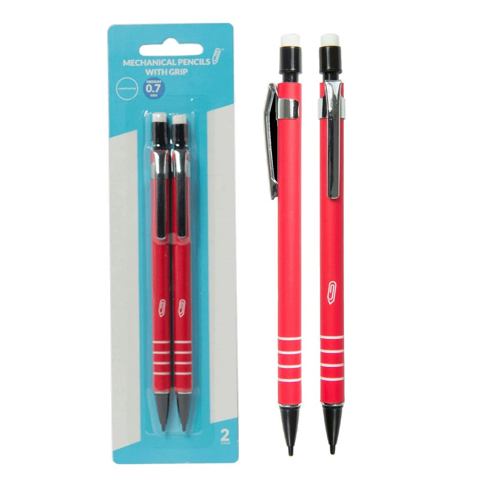 CI188 0.7Mm Mechanical Pencils With Grip (2Pk)