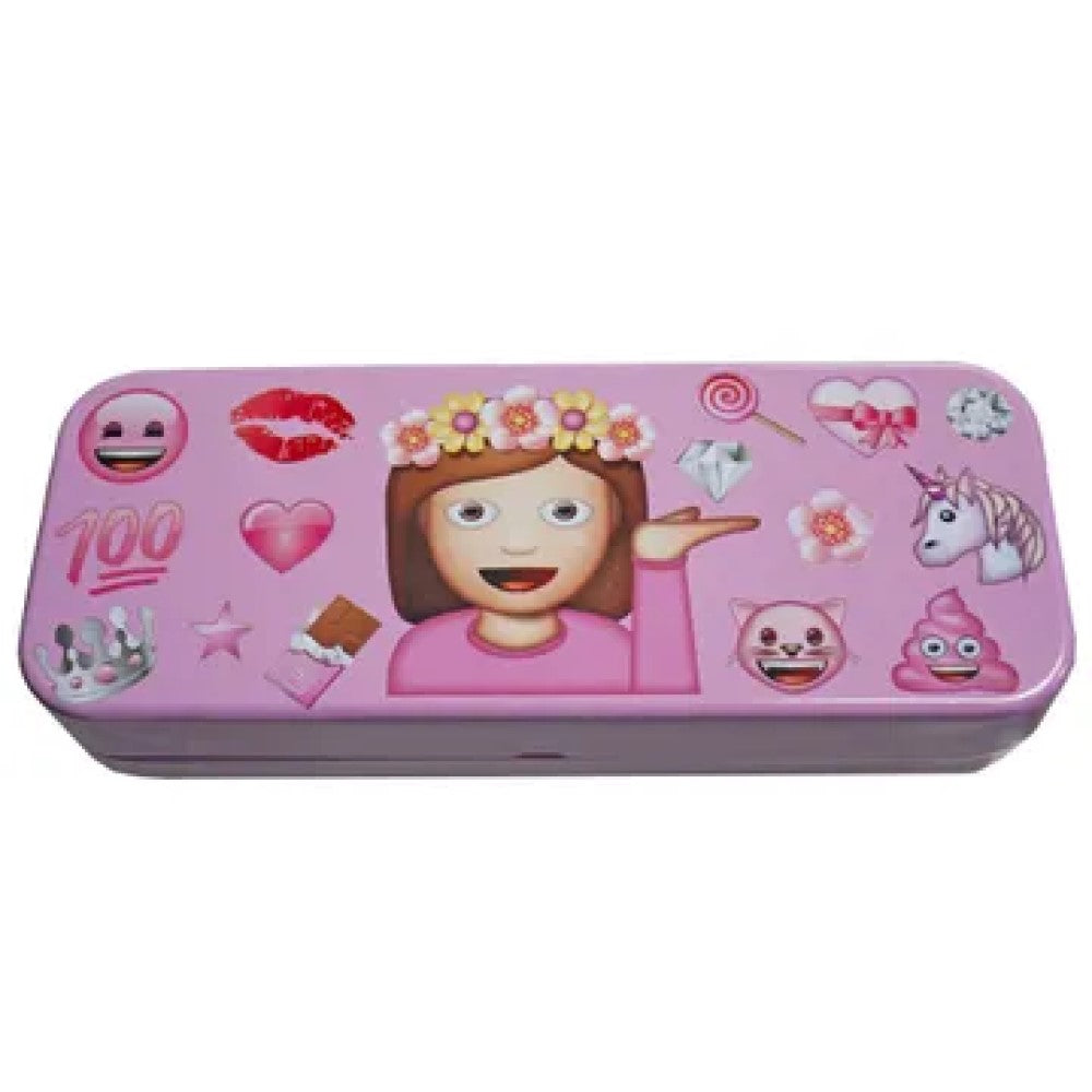 ci226 emoji tin pencil box in 4 assorted styles