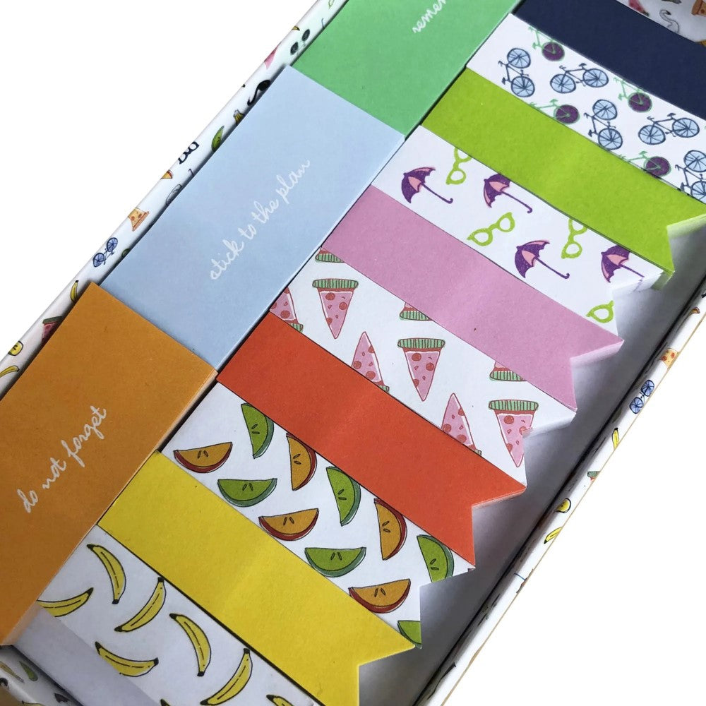 CS131 Fruits & Icons Flag & Sticky Note Set