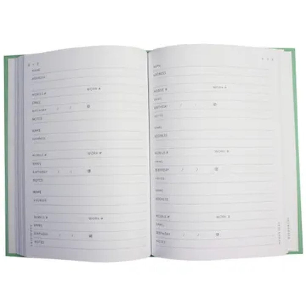 cs148 192 page seafoam green address contact journal