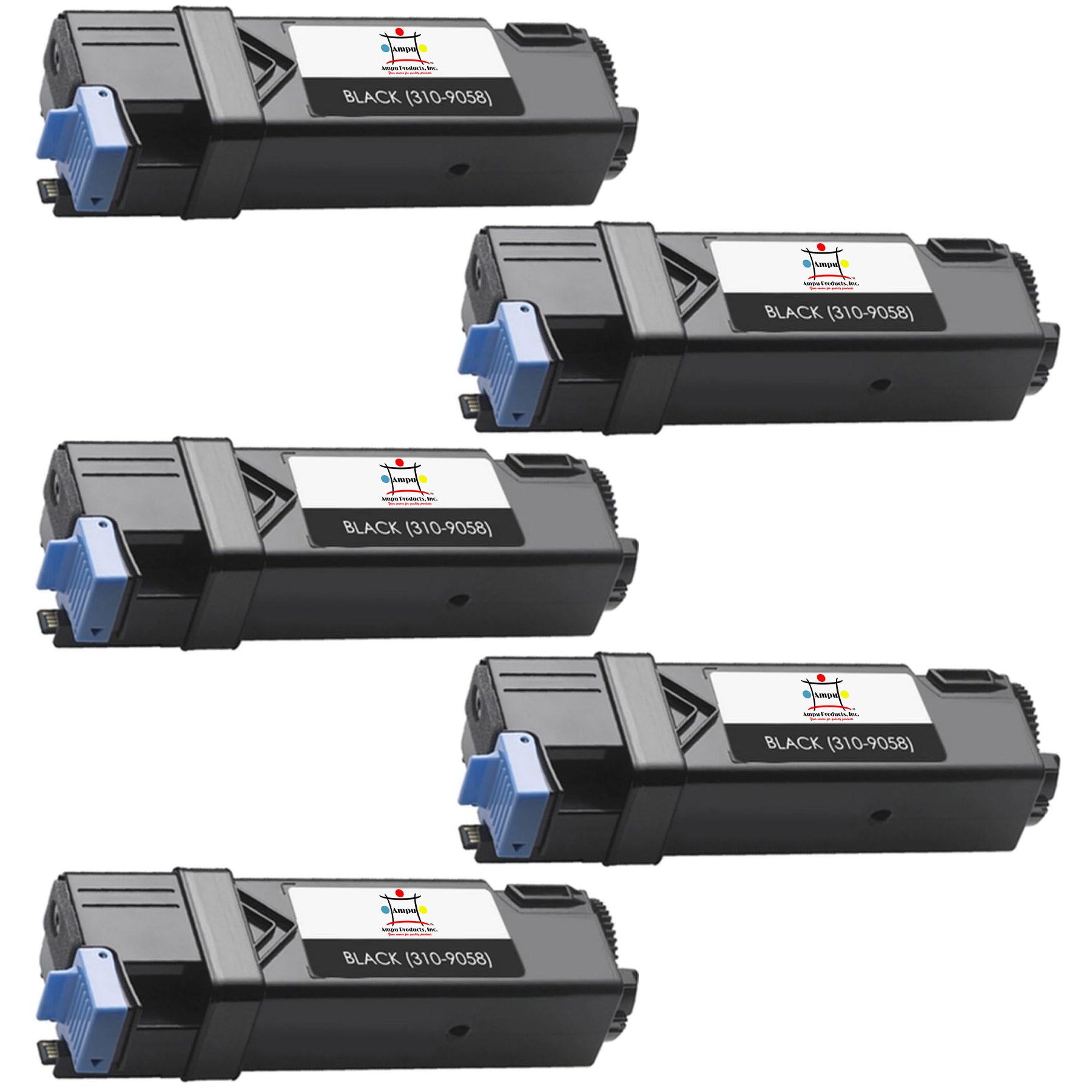Compatible Toner Cartridge Replacement For DELL 310-9058 (1320C) Black (2K YLD) 5-Pack