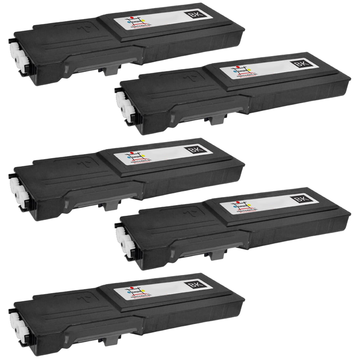 Ampuproducts Compatible Toner Cartridge Replacement For DELL 593-BBBU (COMPATIBLE) 5 PACK