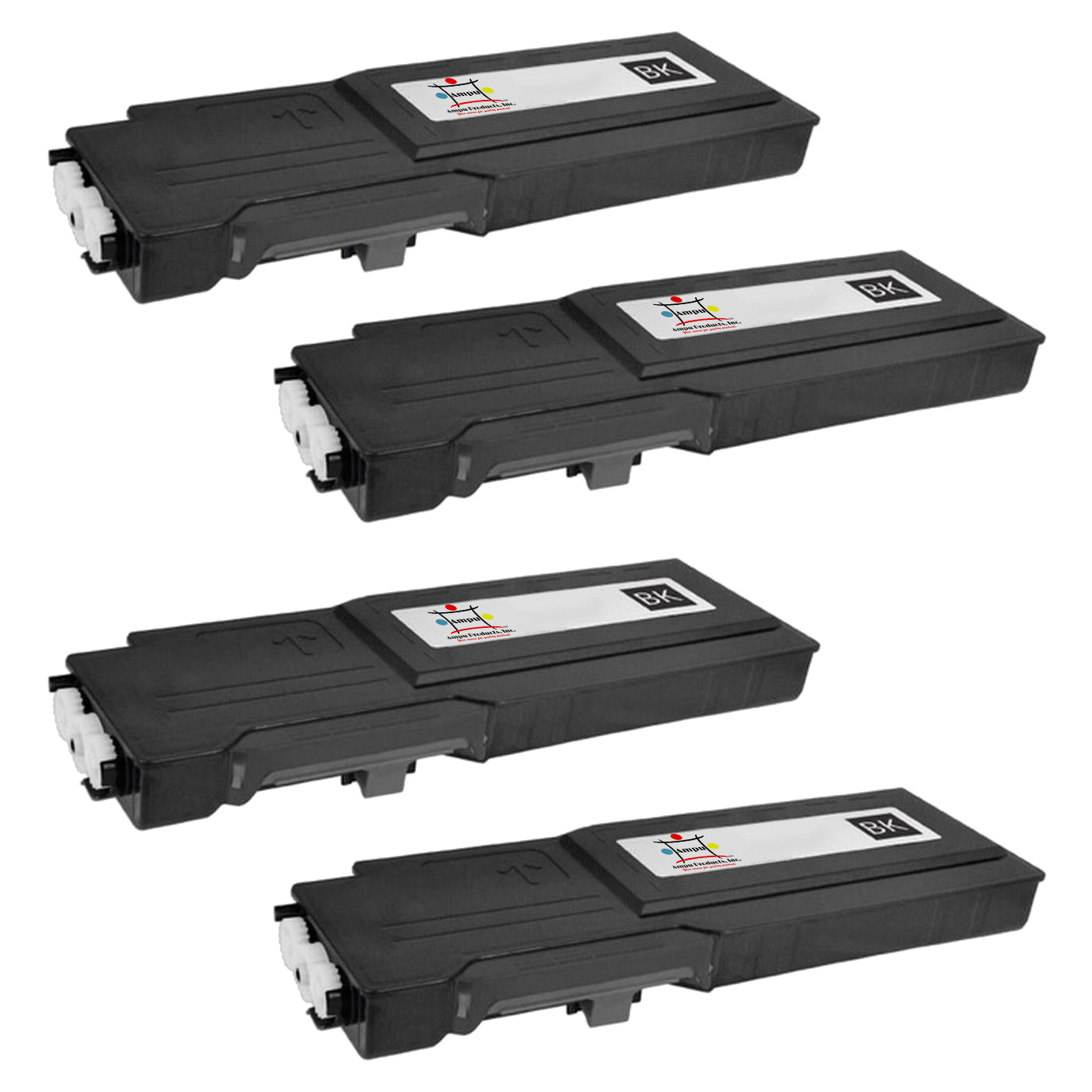 Ampuproducts Compatible Toner Cartridge Replacement For DELL 593-BBBU (COMPATIBLE) 4 PACK