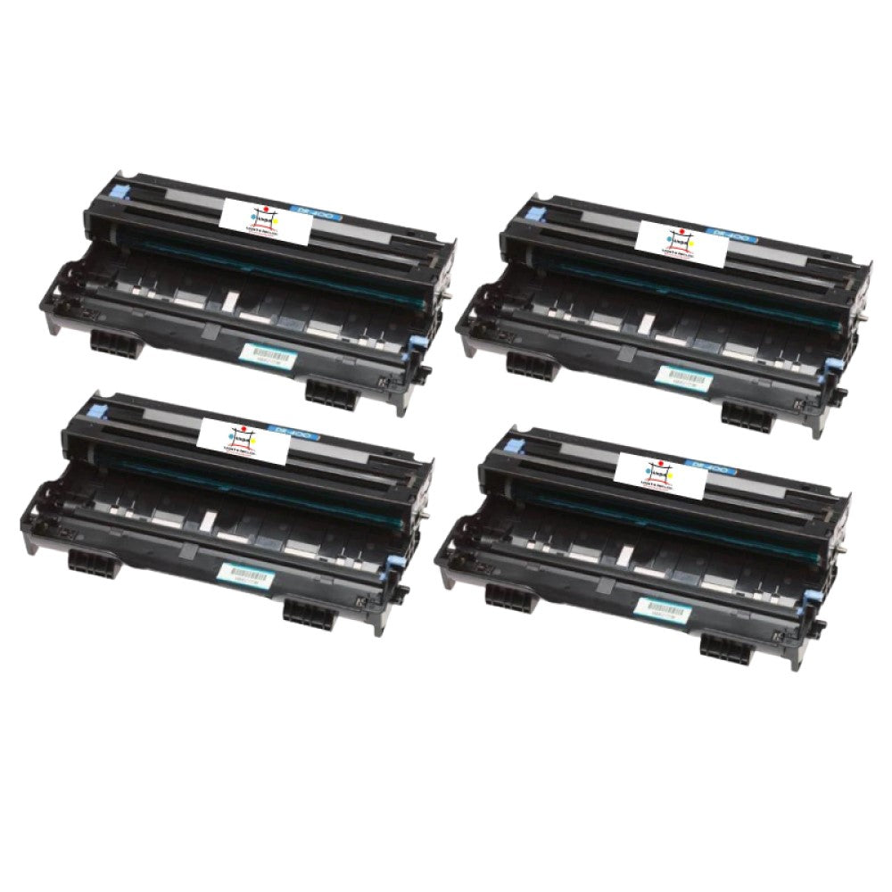 Ampuproducts Compatible Drum Unit Replacement for BROTHER DR400 (DR-400) Black (4-Pack)