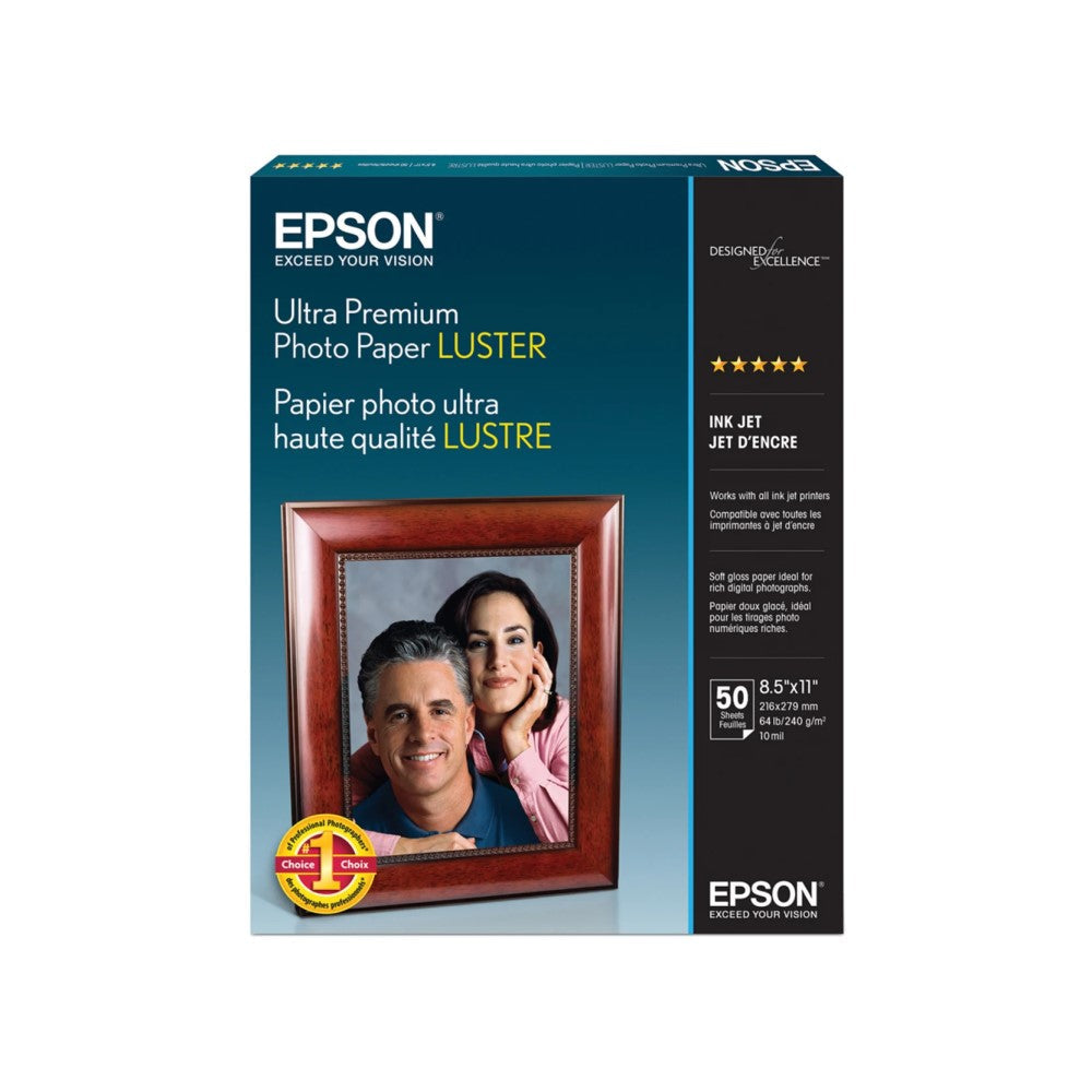 EPSS041405 Epson - Letter A Size (8.5 in x 11 in) 50 sheet(s) photo paper - for Expression ET-3600