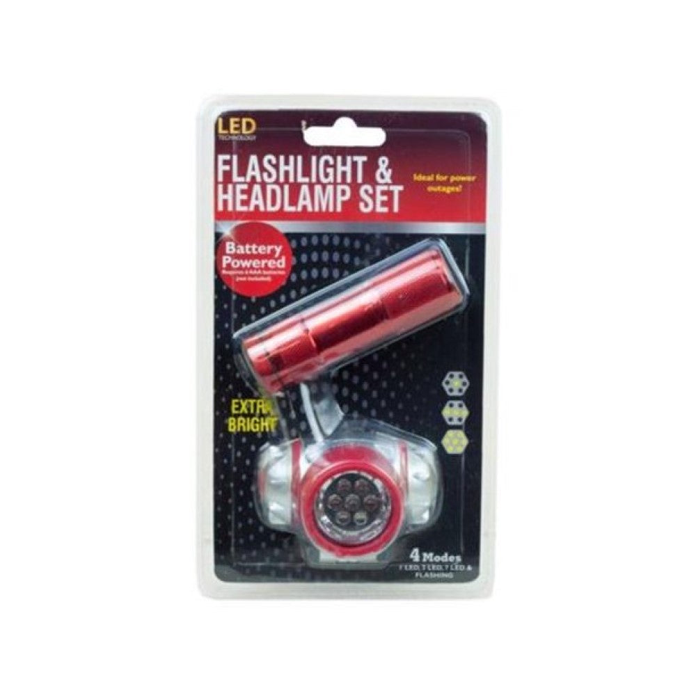 GE082 Flashlight and Headlamp Combination Set