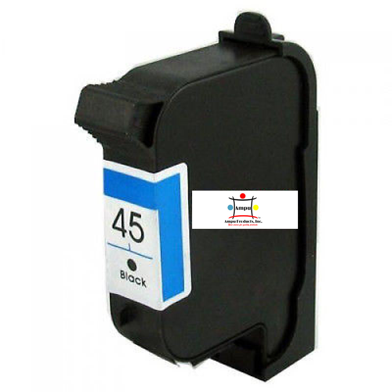 Ampuproducts Compatible Ink Cartridge Replacement for HP 51645A (45, Black)