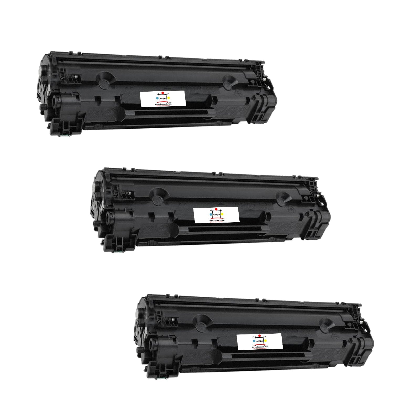 Ampuproducts Compatible Toner Cartridge Replacement for HP CE285A (85A) Black (1.6K YLD) 3-Pack