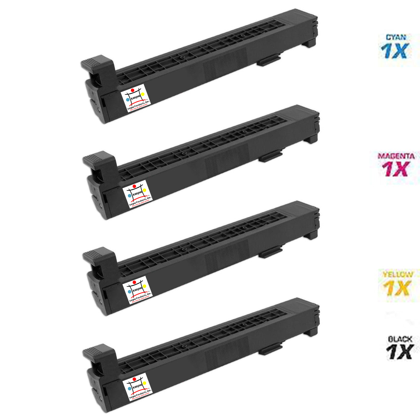 HP 1) CF300A, 1) CF301A, 1) CF302A, 1) CF303A  (COMPATIBLE) 4 PACK