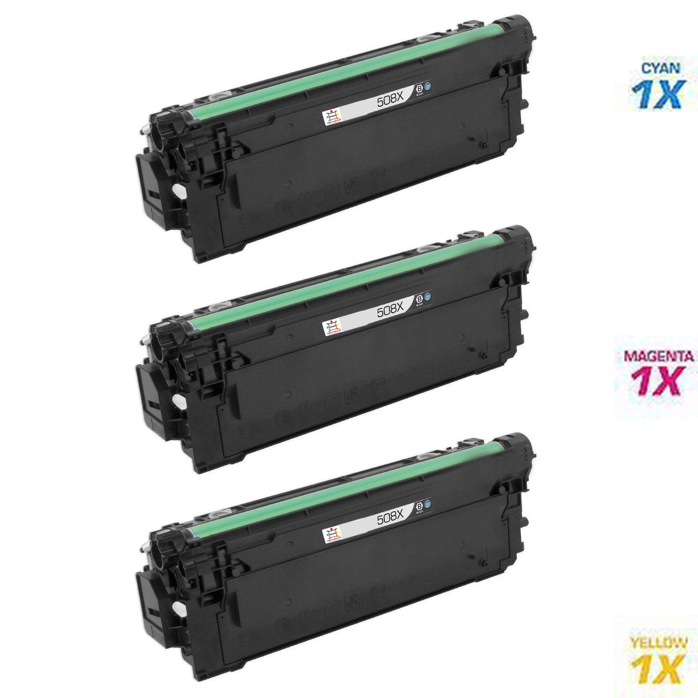 HP 1) CF361X, 1) CF363X, 1) CF362X  (COMPATIBLE) 3 PACK