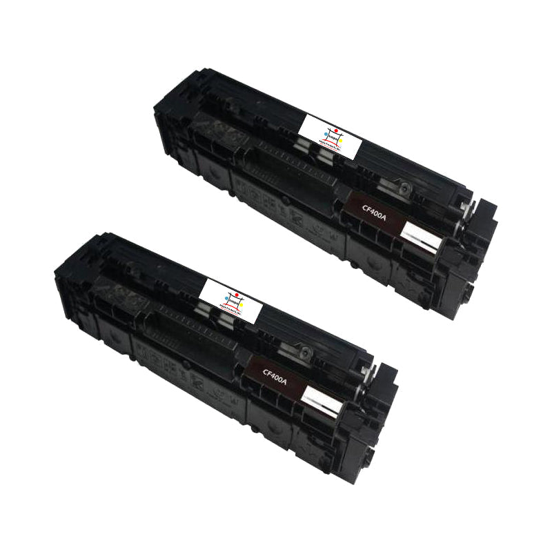 HP CF400A (COMPATIBLE) 2 PACK