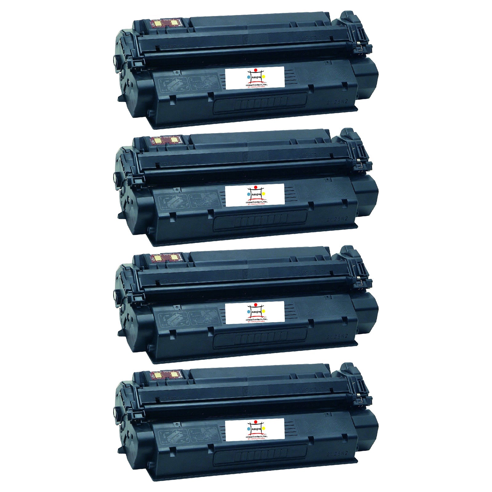 Ampuproducts Compatible Toner Cartridge Replacement for HP Q2613X (13X) High Yield Black (4K YLD) 4-Pack