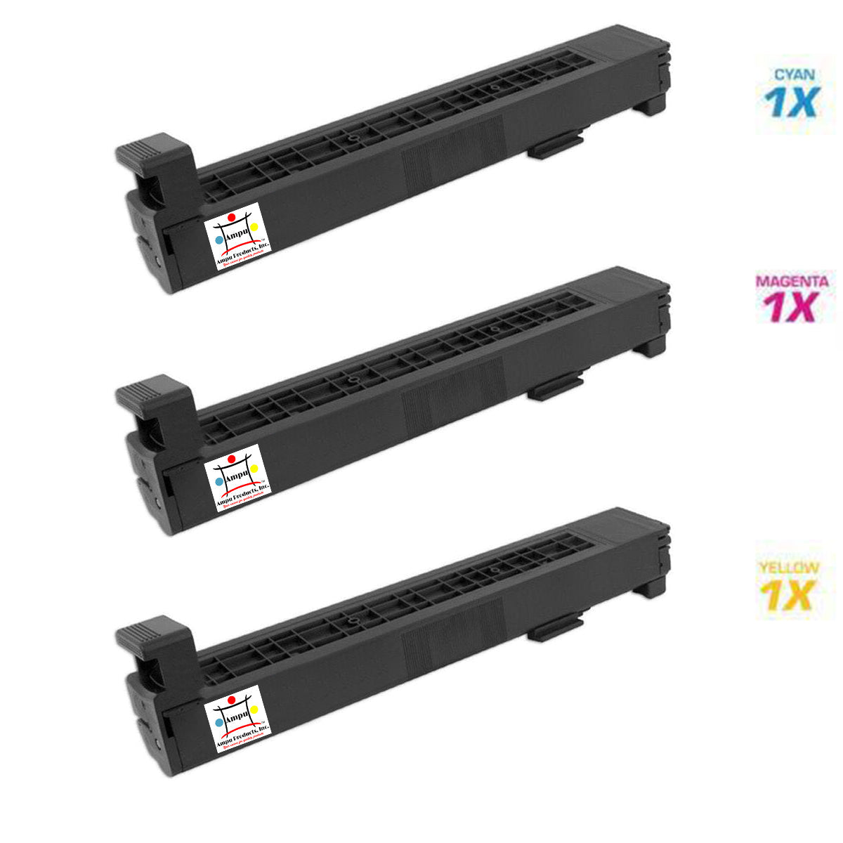 HP 1) CF301A, 1) CF302A, 1) CF303A  (COMPATIBLE) 3 PACK