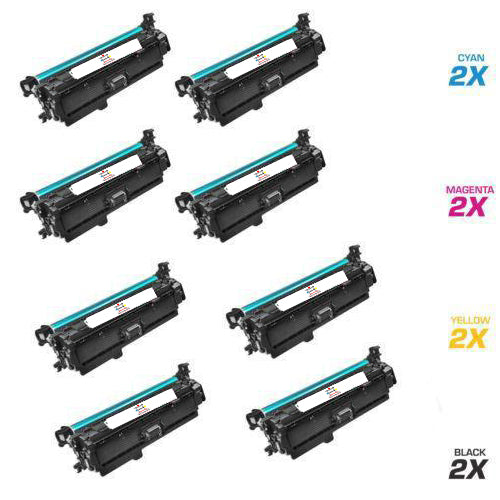 HP 2) CE260A, 2) CE261A, 2) CE262A, 2) CE263A (COMPATIBLE) 8 PACK