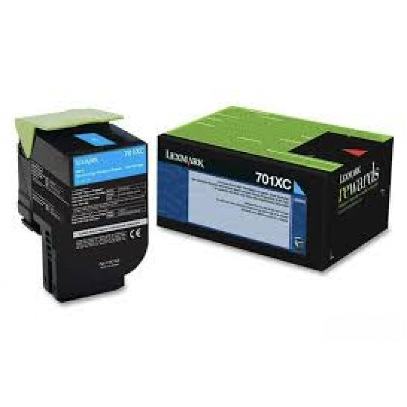 GENUINE LEXMARK 70C0HCG (HIGH YIELD) CYAN