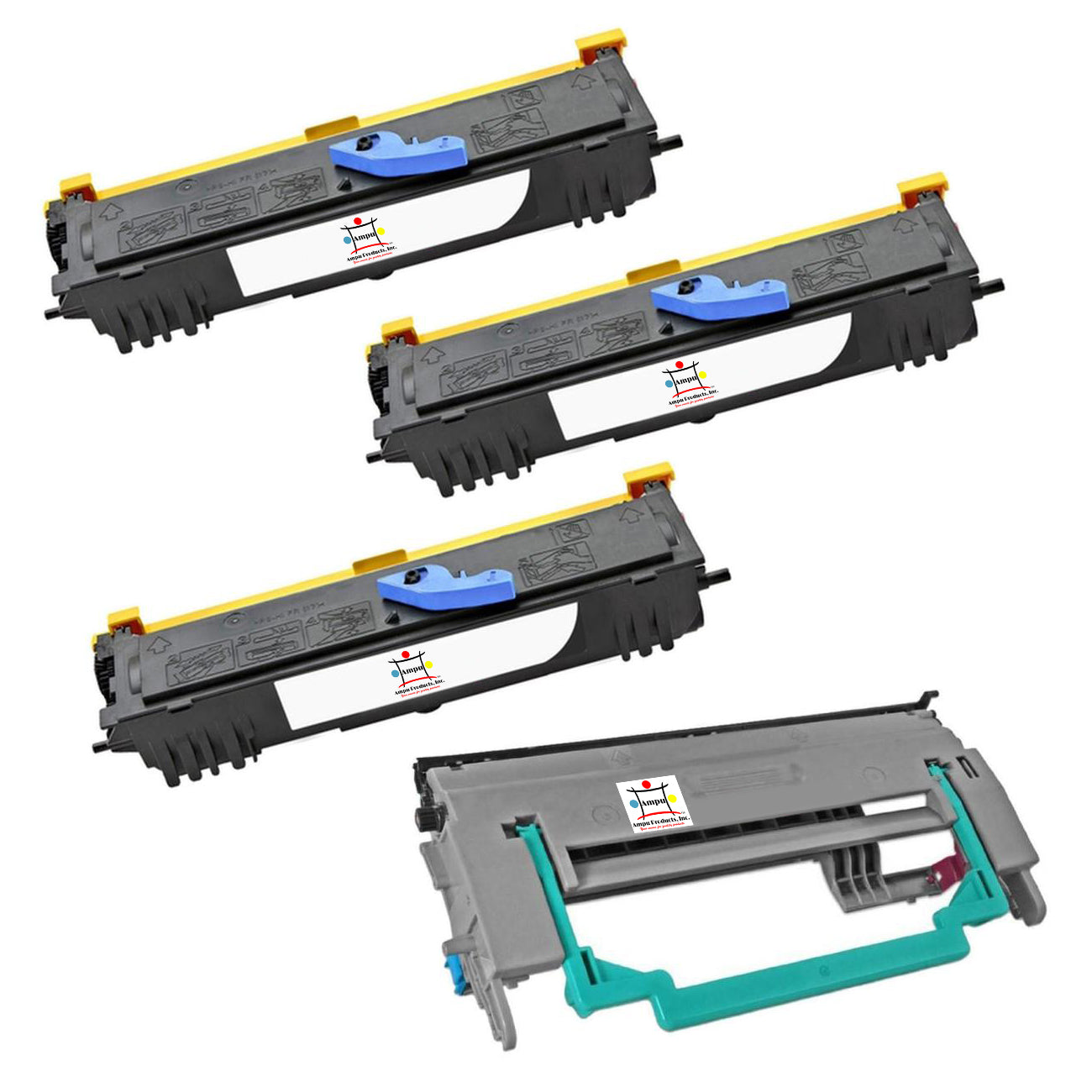 Ampuproducts Compatible Toner Cartridge Replacement For KONICA MINOLTA 1710567-001/1710568-001 (COMPATIBLE) 4 PACK