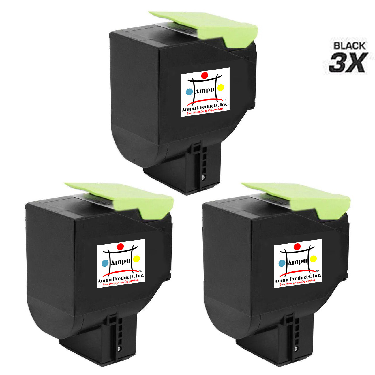 LEXMARK 70C1HK0 (COMPATIBLE) 3 PACK